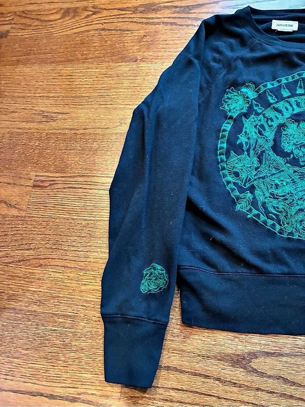Zadig & Voltaire Embroidered Skeleton and Roses Sweatshirt - Picture 5 of 8